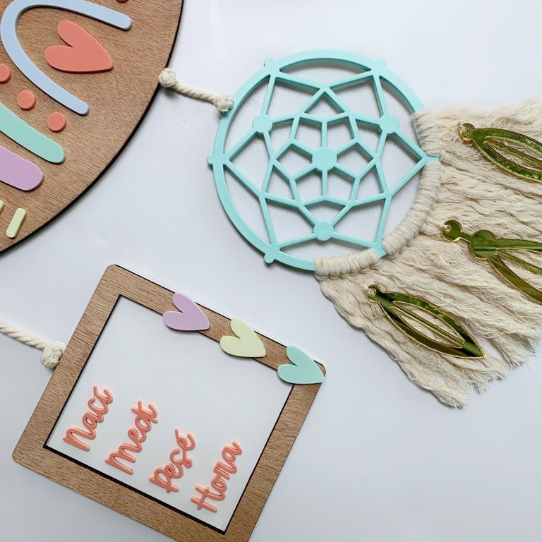 Letrero Arcoíris con Atrapasueños