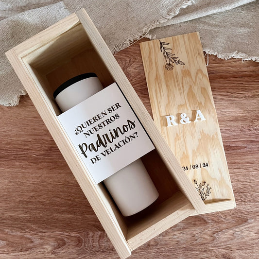 CAJA DE VINO PARA PADRINOS