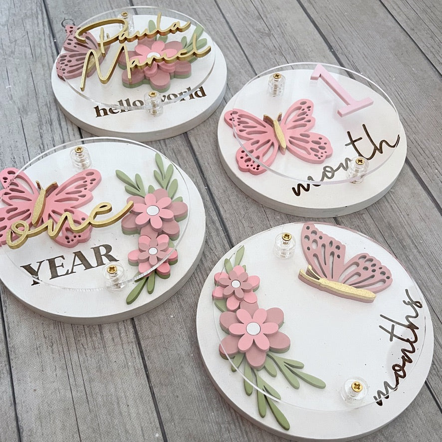 mariposas con flores