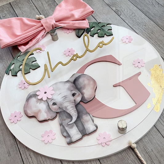 Letrero Inicial con Elefante