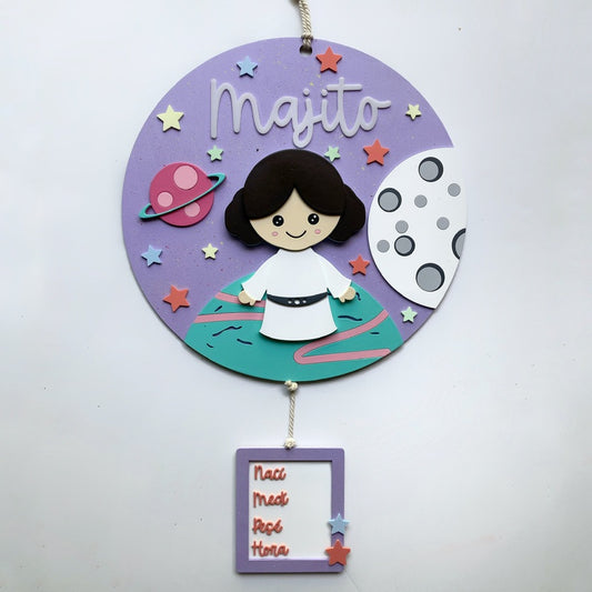 Letrero Star Wars Leia