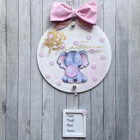 Letrero Elefante con chicle