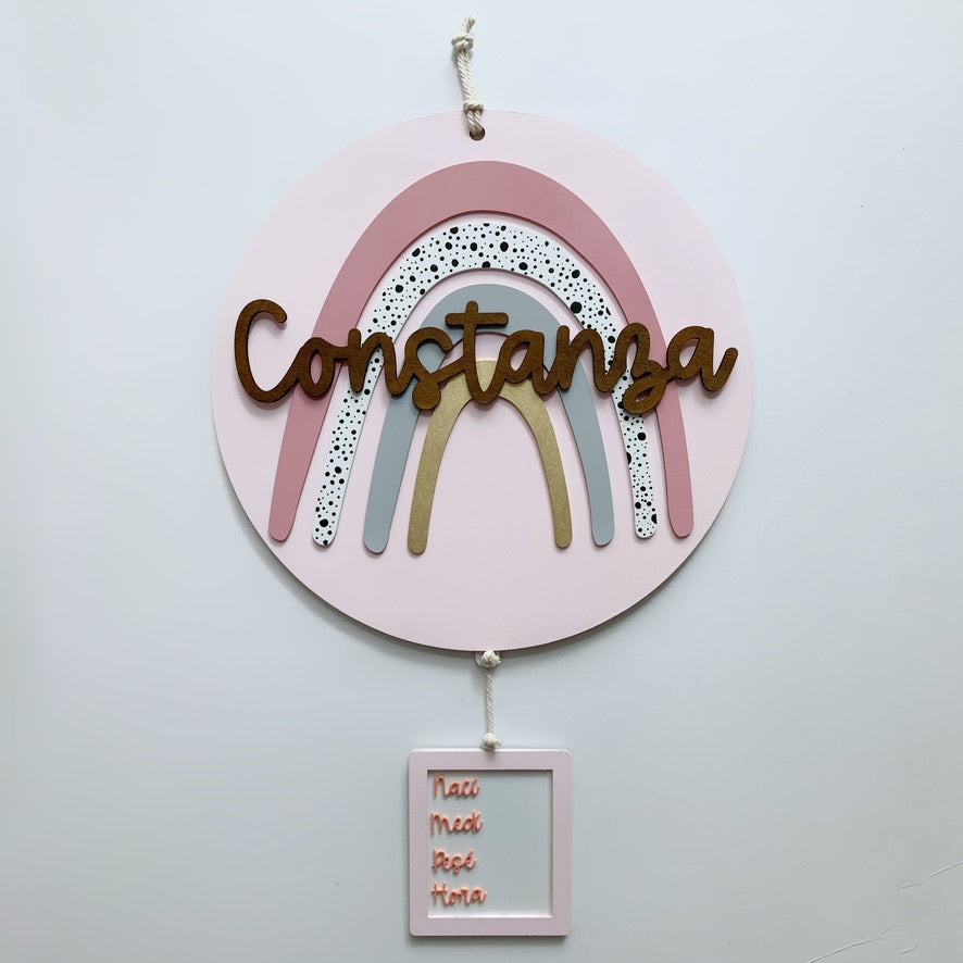 Letrero Arcoiris Rosa