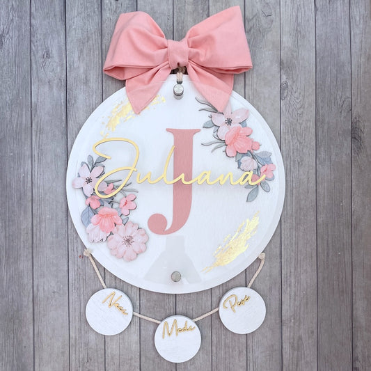 Letrero Flores con Frente Acrílico