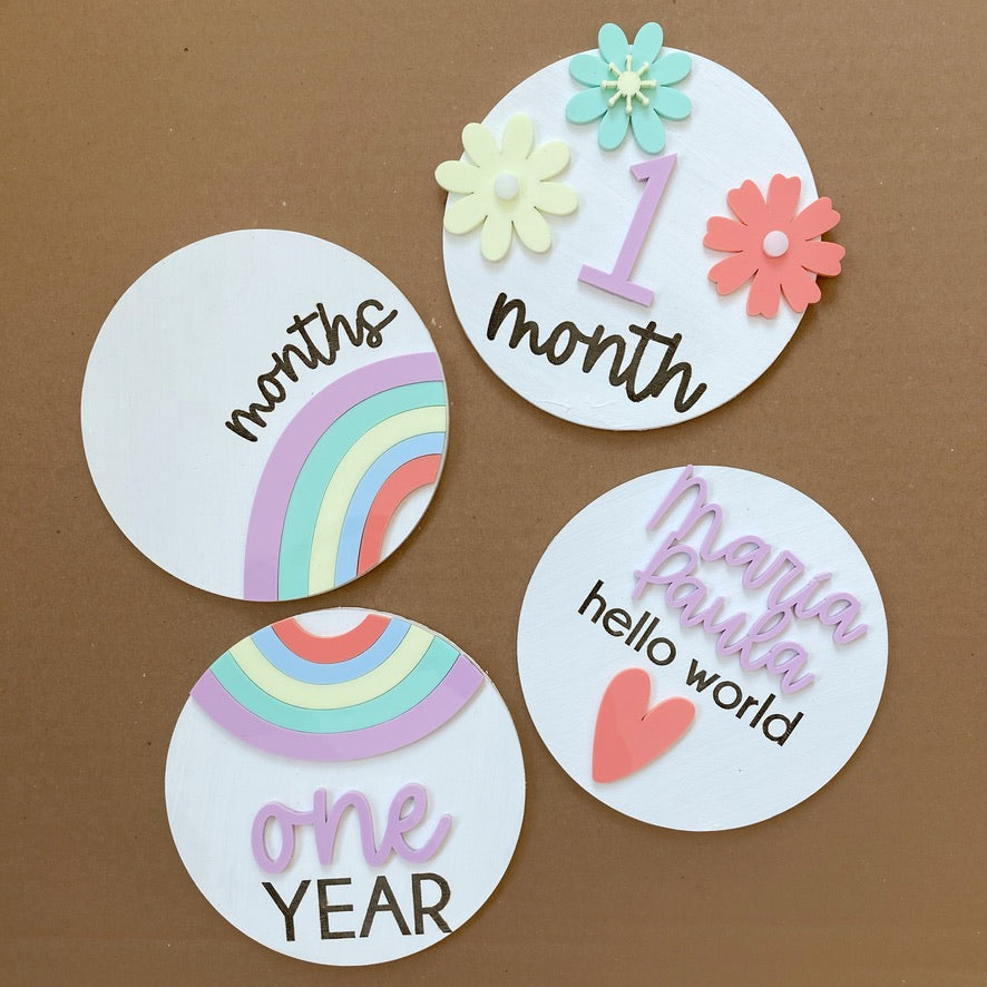 Arcoíris blanco Flores