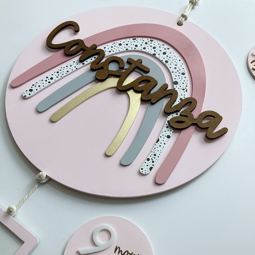 Letrero Arcoiris Rosa