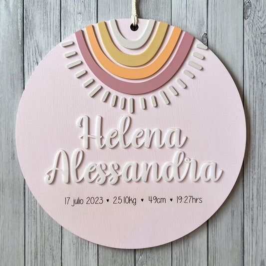 Letrero Arcoíris Boho