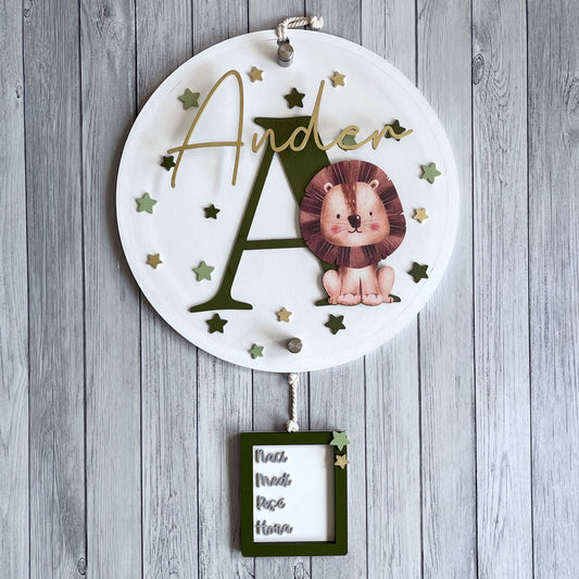 Letrero León con Acrílico