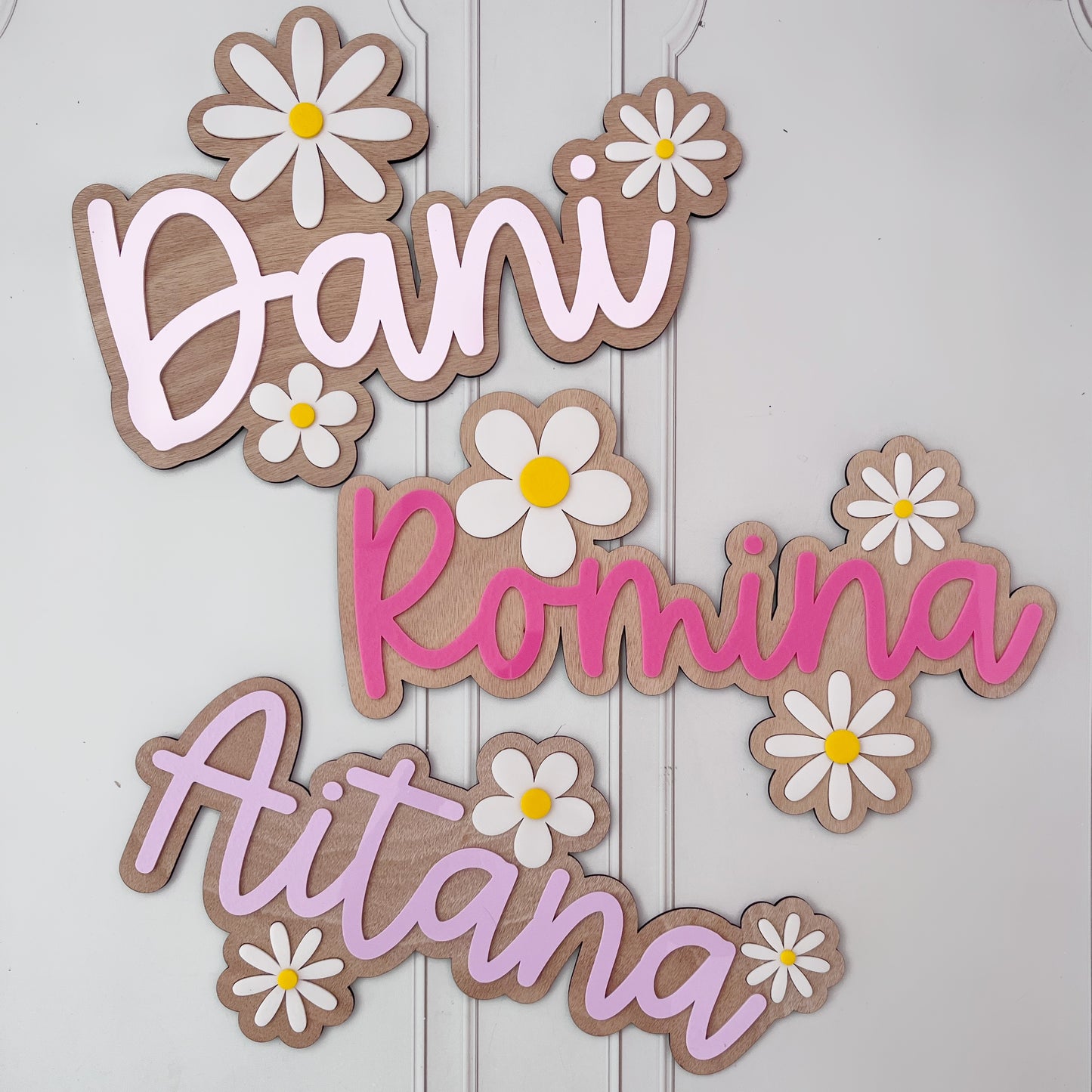 Letrero Nombre con Acrilico