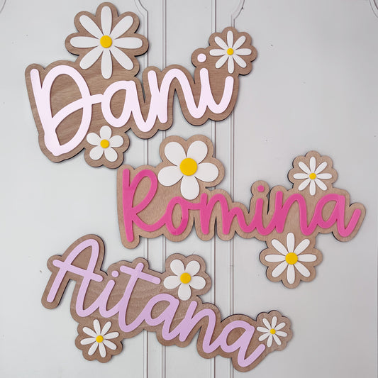 Letrero Nombre con Acrilico