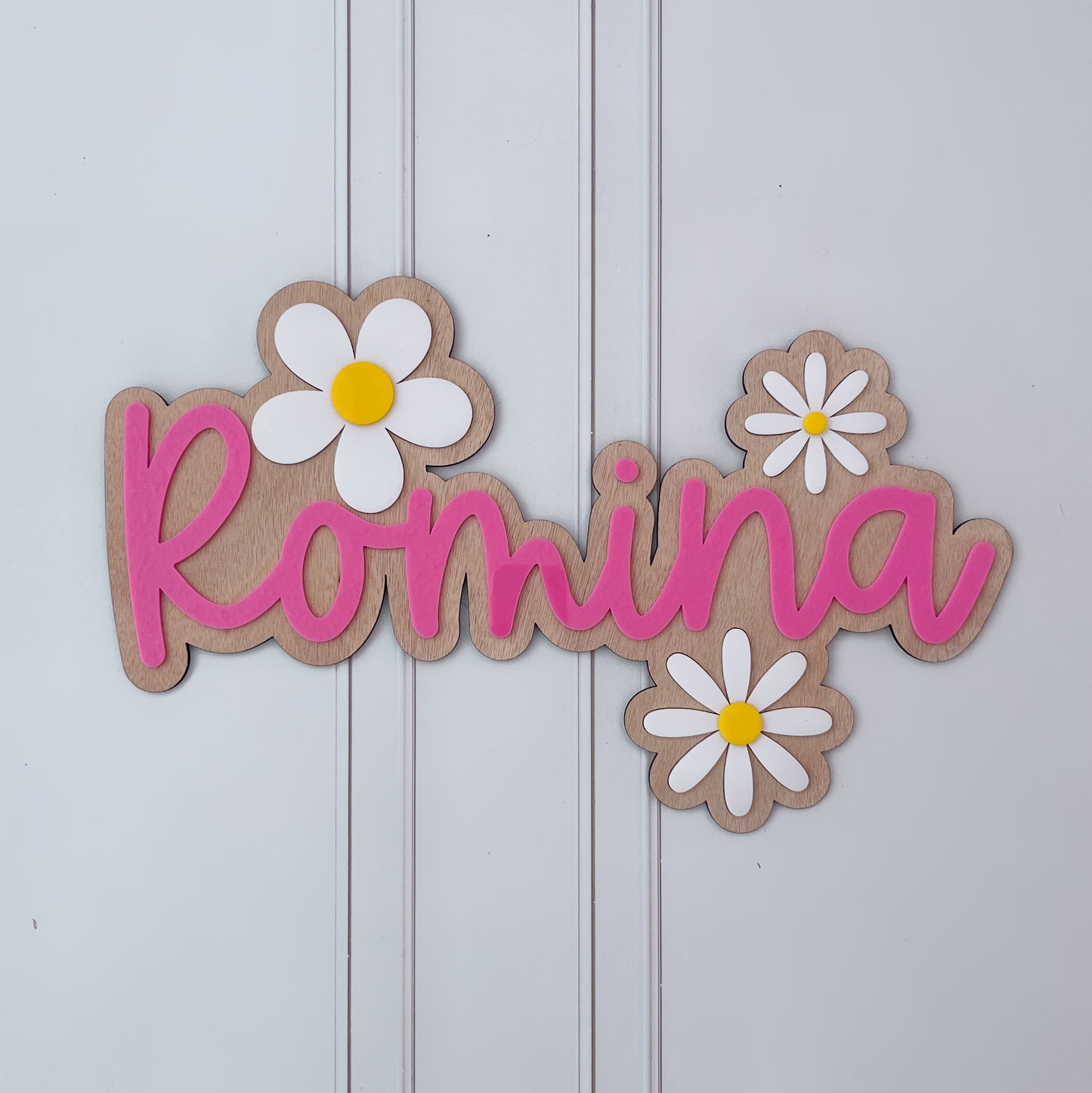 Letrero Nombre con Acrilico