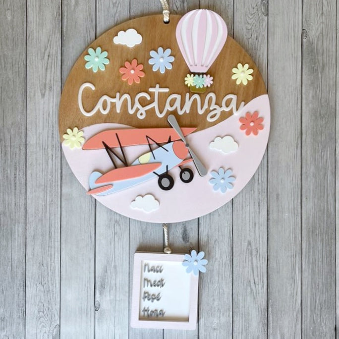 Letrero Avioneta y Globo