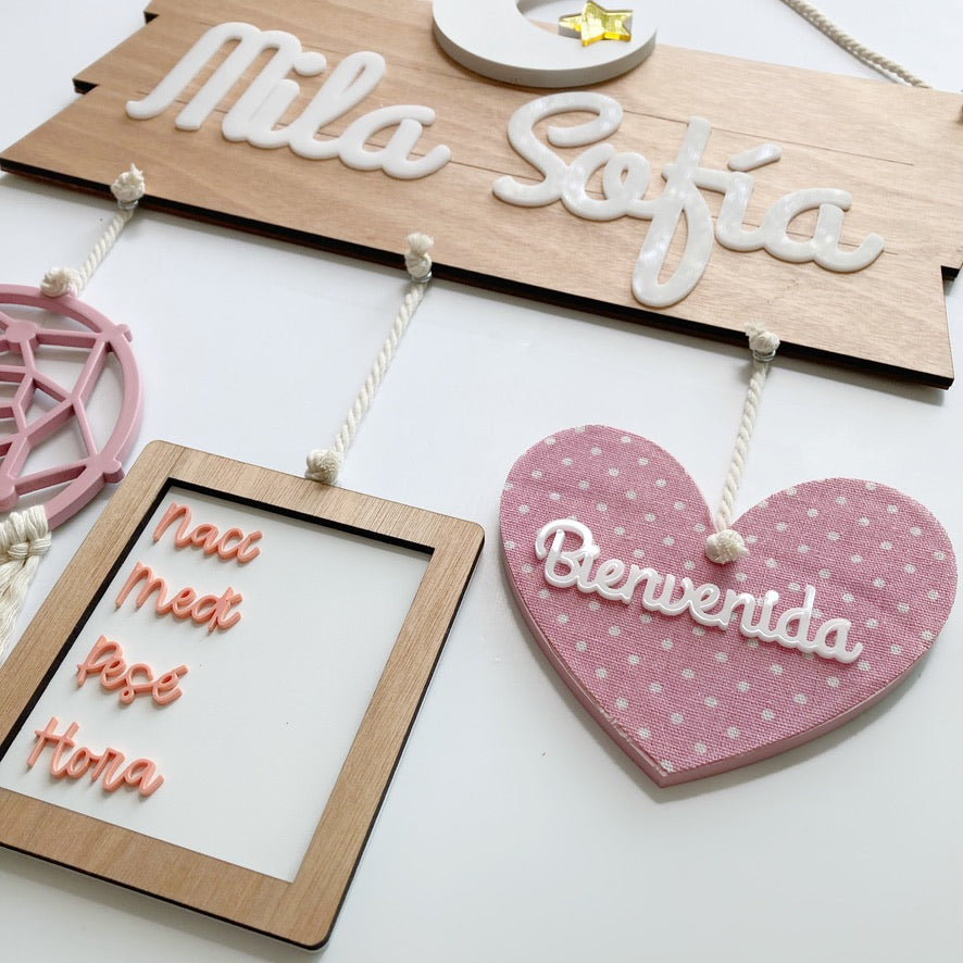 Letrero Luna Rectangular