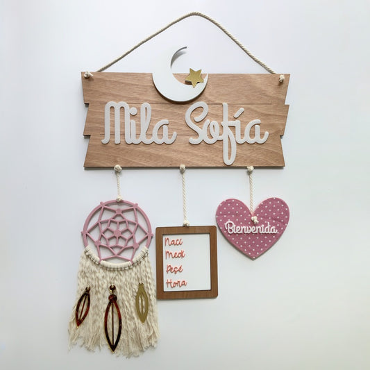 Letrero Luna Rectangular