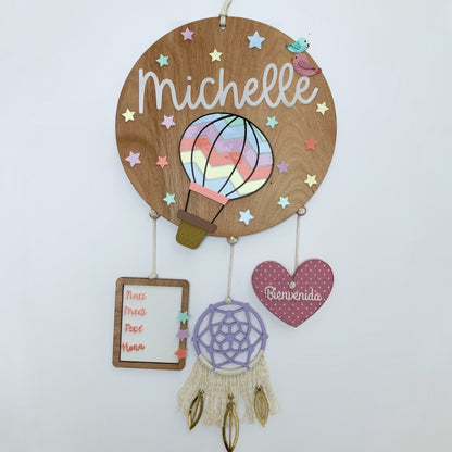 Letrero Globo Aerostatico Colores