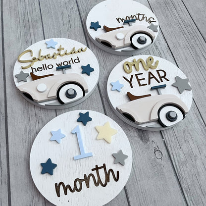 Coche antiguo blanco