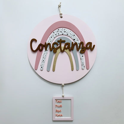 Letrero Arcoiris Rosa