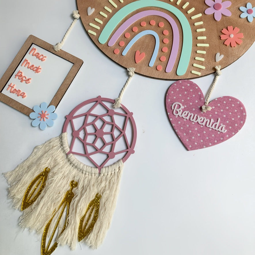 Letrero Arcoíris con Atrapasueños