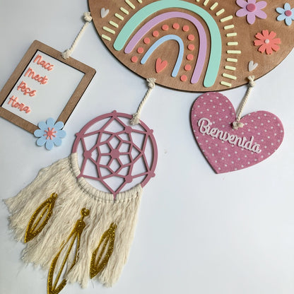 Letrero Arcoíris con Atrapasueños