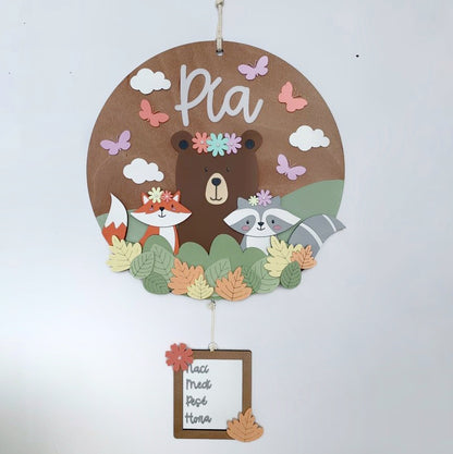 Letrero Animalitos del Bosque