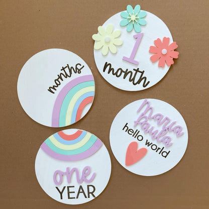 Arcoíris blanco Flores