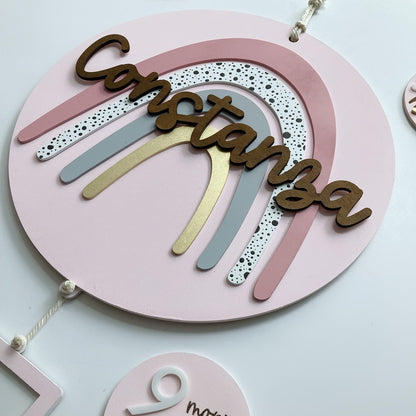 Letrero Arcoiris Rosa