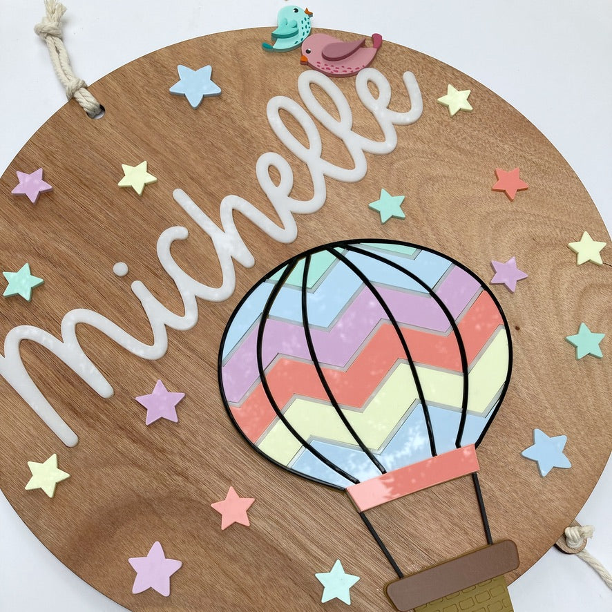 Letrero Globo Aerostatico Colores