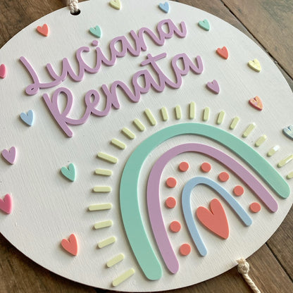 Letrero Arcoíris Blanco