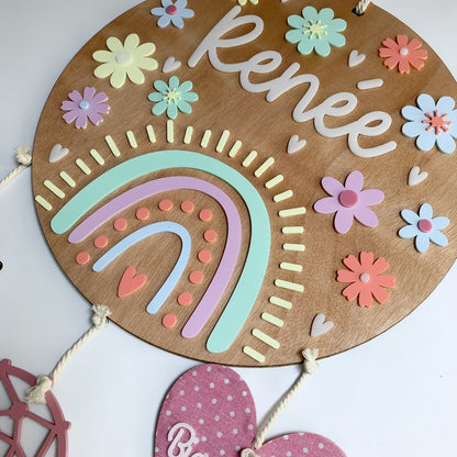 Letrero Arcoíris con Atrapasueños