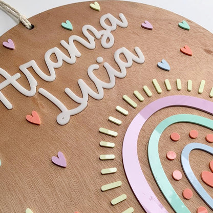 Letrero Arcoíris con Atrapasueños