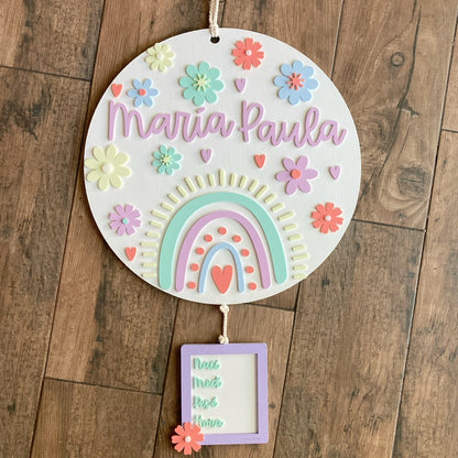 Letrero Arcoíris Blanco