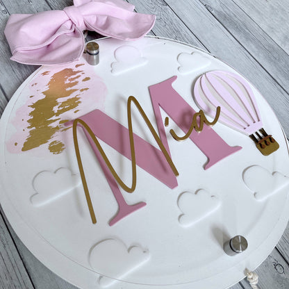 Letrero Globos Aerostáticos con Acrílico