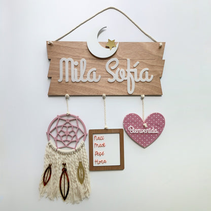 Letrero Luna Rectangular