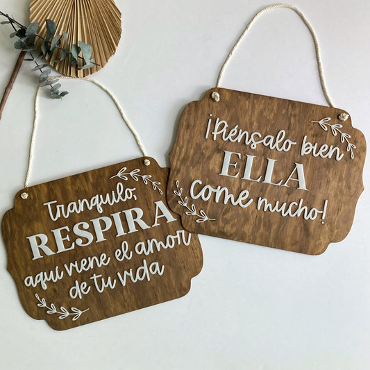 Letrero para Cortejo